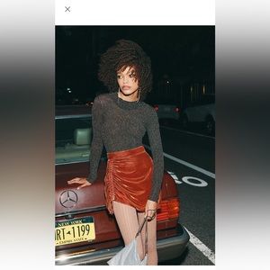 FREE PEOPLE x REVOLVE Vivienne Velvet Mini Skirt | BLOOM